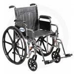 Wheelchair, 26" Sentra EC Heavy-Duty Wheelchair with Extra Wide Detachable Desk Arms