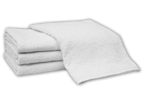 Bath Towel 100% Cotton Single Cam Border 24"x48" 8lb White