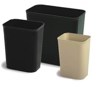 Waste Basket, 14qt. Fire Resistant, "SAND"