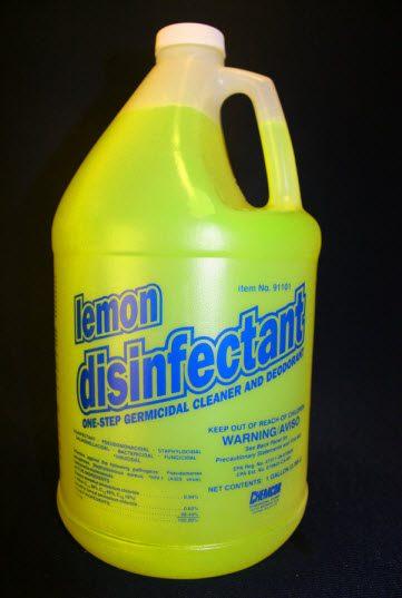 Disinfectant, Lemon, Quat Base, Gallons 4/cs