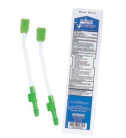 Suction Oral Swab (2) System with Perox-A-Mint 100ea/cs