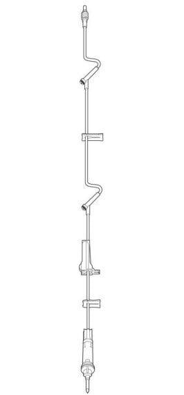 IV Interlink Soln Set 2 Inj Site 10DPM 100"