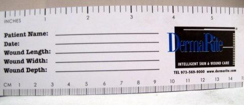 Wound Measuring Ruler, Paper, Disposable, 6in/15cm 50ea/pk