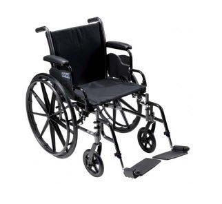 Wheelchair 18" Cruiser lll, Flip Back Detachable Desk Arms, Swing-Away Footrest