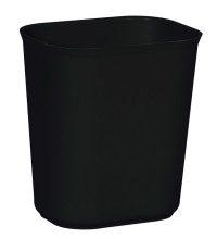 Waste Basket, 14qt. Fire Resistant, Black