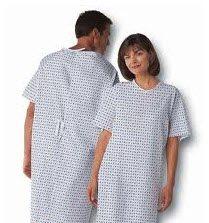 Patient Gown, Founders, 60" Sweep, 45" Length