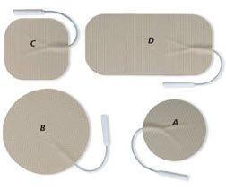 Electrodes, 2"x2" for Electrostimulation - 4ea/pk