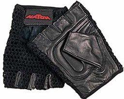 Wheelchair Gloves Padded Mesh Black Large