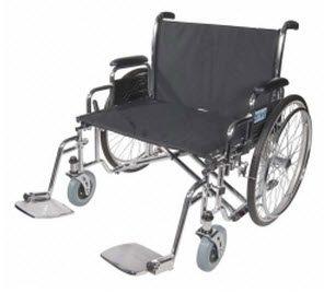 Wheelchair, 30" Sentra EC Heavy-Duty Wheelchair with Extra Wide Detachable Full Arms