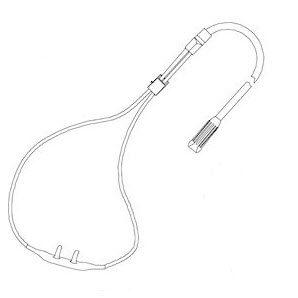 Salter High Flow Clear Cannula w/ Face Piece & 7' Tubing