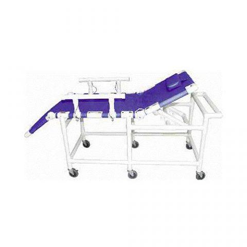 Shower Gurney with Adjustable Headrest 450lb Cap Mesh Mauve (920R and U-900-DP-H)