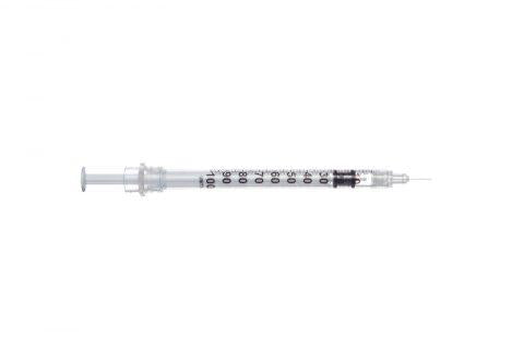 Sol-Care Insulin Safety Syringe, Retractable 1cc 29G x 1/2" 100ea/bx