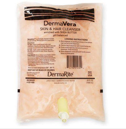 DermaVera Skin & Hair Cleanser B&B 1000ml 10ea/cs