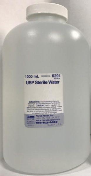 USP Sterile Water for Irrigation 1000cc Bottle 6ea/cs