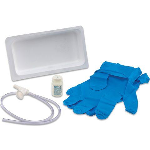 Suction Catheter Kit w/ Saline, 14fr. 2-Glove 24ea/cs