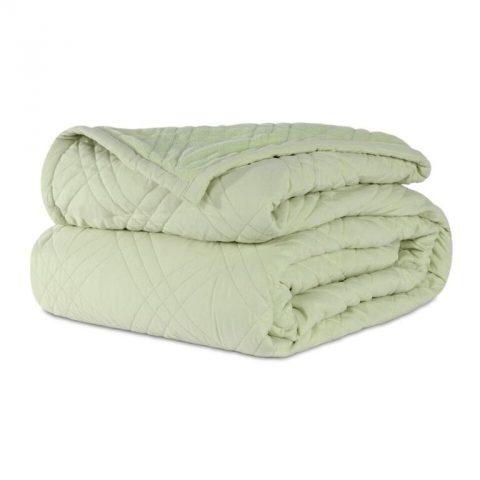 CozyCare Coverlet Throw Bedspread Spa Green 76x110 4ea/cs