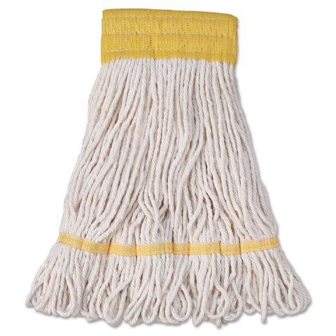 Super Loop Wet Mop Head Cotton/Synthetic Blend White Small