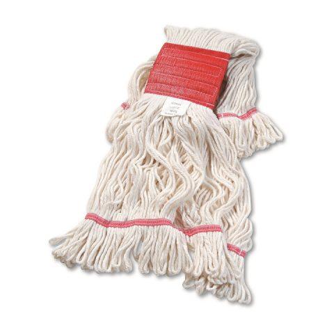 Super Loop Wet Mop Head Cotton/Synthetic Blend White Large