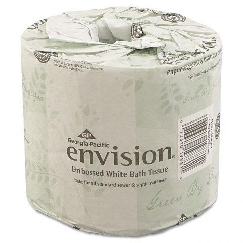 GP Envision Toilet Tissue, 2-Ply White 550/Roll 80/cs