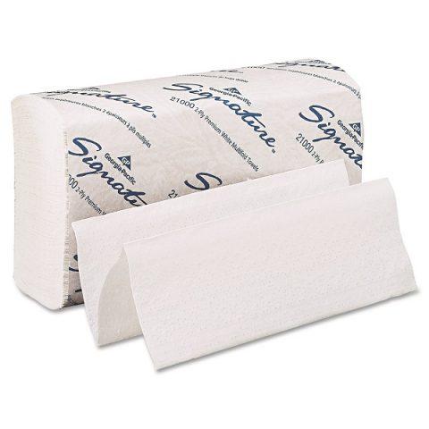 GP Signature MultiFold Towel Premium 9.25"x 9.5" White 16/125 (2000ea/cs)