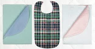 Clothing Protector Plaid Fluidproof Snap 21x33