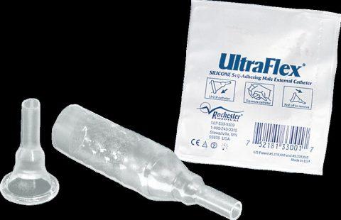 UltraFlex Male External Catheter Self-Adhering Intermediate 100% Silicone 32mm 30ea/bx