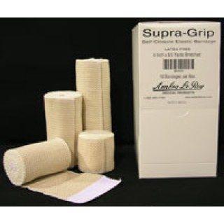 Supra-Grip Double Velcro Self Closure Elastic Bandage 4"x 5.5yd - 10ea/bx