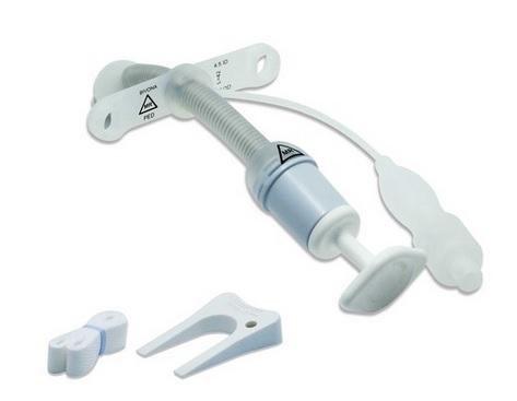 Bivona Flextend Trach Pediatric 4.0 Straight Cuffed Flange 6.0 Length 41mm