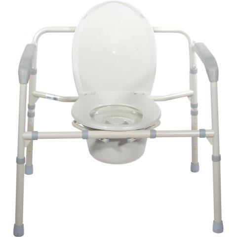 Commode Bedside 3-in-1 24" HD 650lb. Bariatric Folding