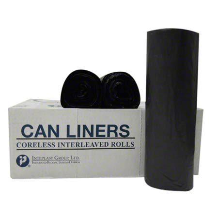 Liners 24"x 33" .35mil Black Roll - 1000/CS