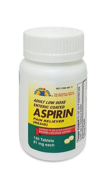 Low Dose Enteric Coated Aspirin Tablets 81mg 120's