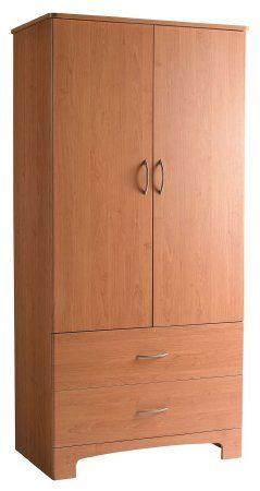 Wardrobe 2 Door 2 Drawer Oak