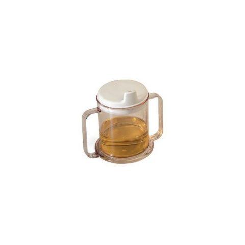 Two Handles Transparent Mug - 5ea/pk