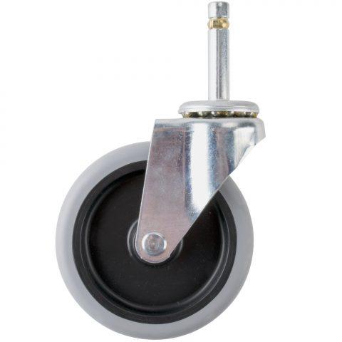 4" Replacement Swivel Stem Caster for Utility Cart