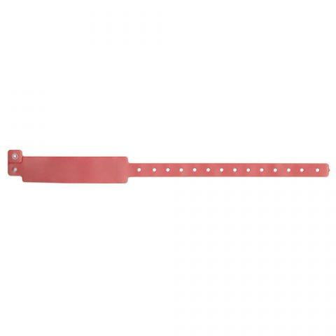 Veri-color Insert Wristband Vinyl X12 Adult Red - 500ea/bx