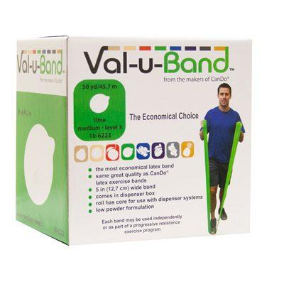 Val-u-Band Low Powder Exercise Band 50yrds Lime