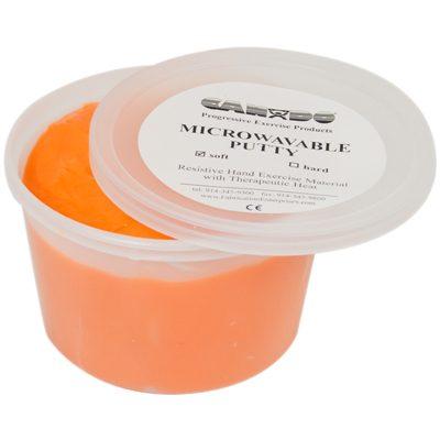 Cando Microwavable Theraputty Exercise Material - Orange - Soft - 1 Lb