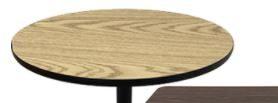 Table Top Reversible Oak/Walnut 36" Round