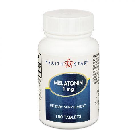 Melatonin 1mg Tablets 180ct - 12/pk 12pk/cs (Case of 144)