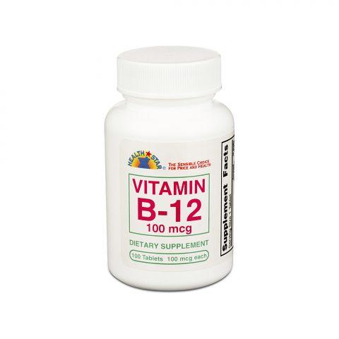 Vitamin B-12 100mcg Tabs 100's