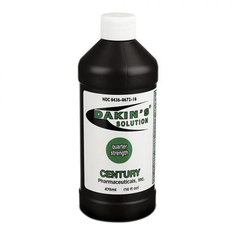 Dakins Solution Quarter Strength Sodium Hypochlorite 0.125% 16oz