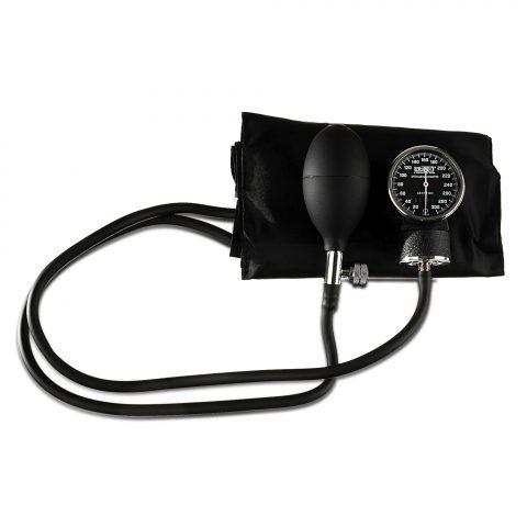 Aneroid BP Sphygmomanometer Kit Adult Black Nylon Cuff