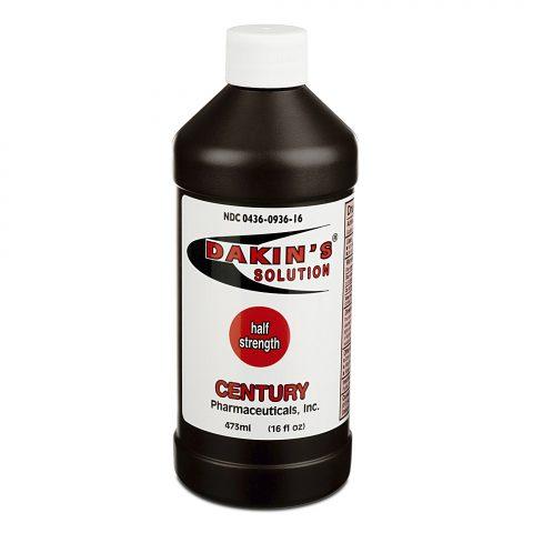 Dakins Solution Half Strength 0.25% Sodium Hypochlorite 16oz