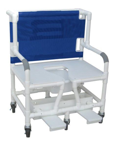 Bariatric Shower Commode Chair SFR Open FS 700lb Cap