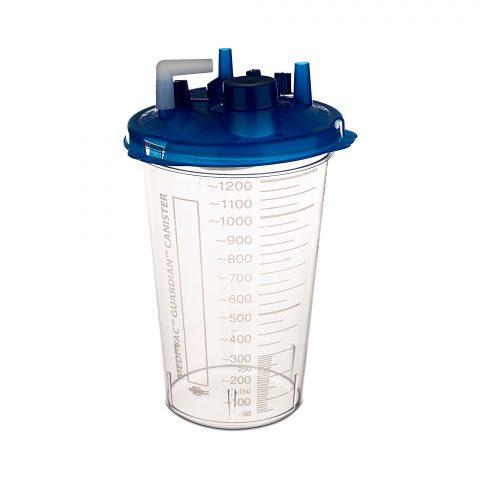 Suction Canisters, Blue,1200cc (Medi-Vac)