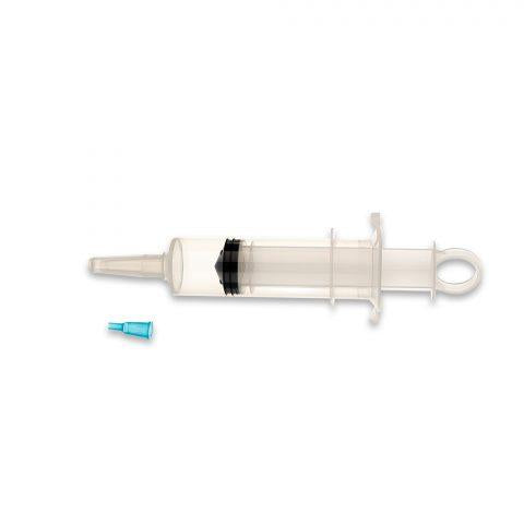 Syringe, Piston, 60cc, Ring Top Sterile Catheter Tip 50ea/cs