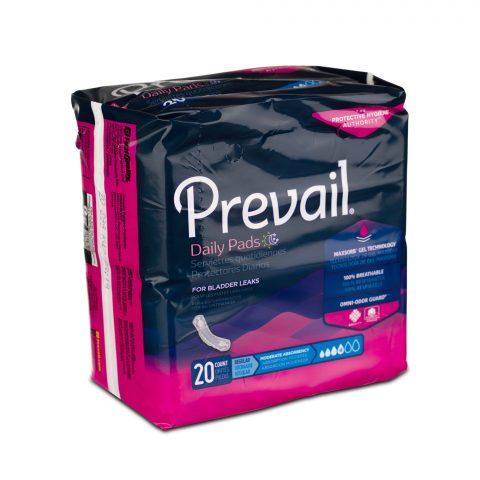 Prevail Bladder Control Pad Moderate 9.25" Length - 20ea/pk 9pk/cs