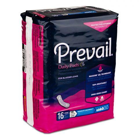 Prevail Bladder Control Pad Moderate Long 11" Length - 16ea/pk 9pk/cs