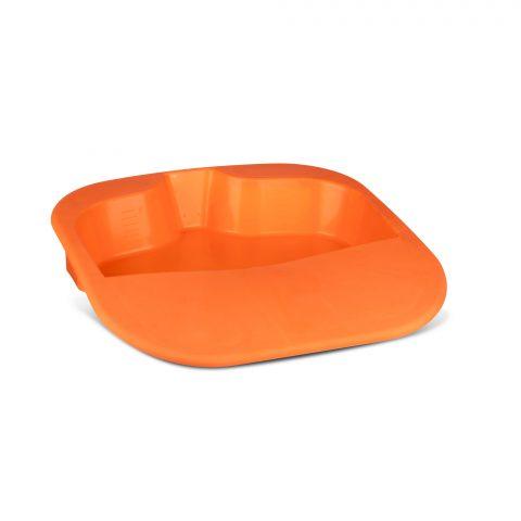 BedPan Bariatric 1200lb Cap, 15.75x14.75x2.75x.5 Orange