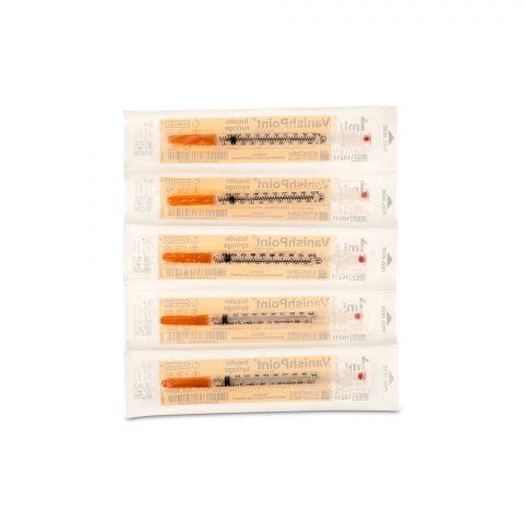 Vanishpoint Insulin Safety Syringe 1mL 29G x 1/2" 100ea/bx